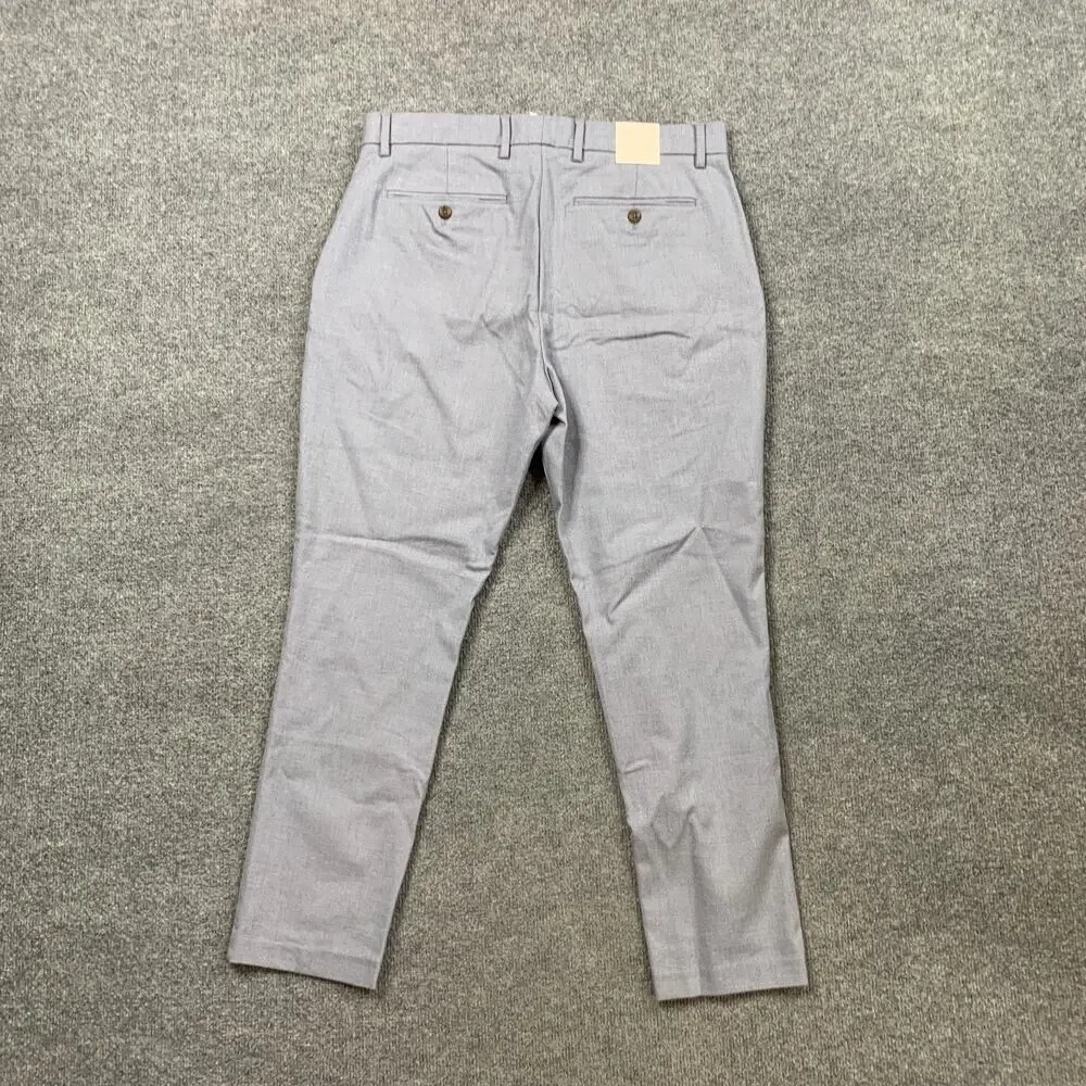 Banana Republic Pants Mens 33 Dresden Blue Grayson Slim Tapered Ankle INSEAM 27